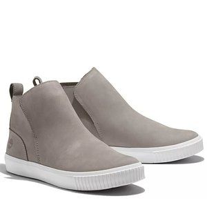Timberland Skyla Bay Grey Pull On Boots Bootie Shoes Sneakers Flats  10 NWT.